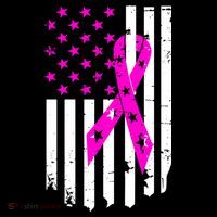 Distressed Breast Cancer Awareness Flag Tote Bag thumb 4