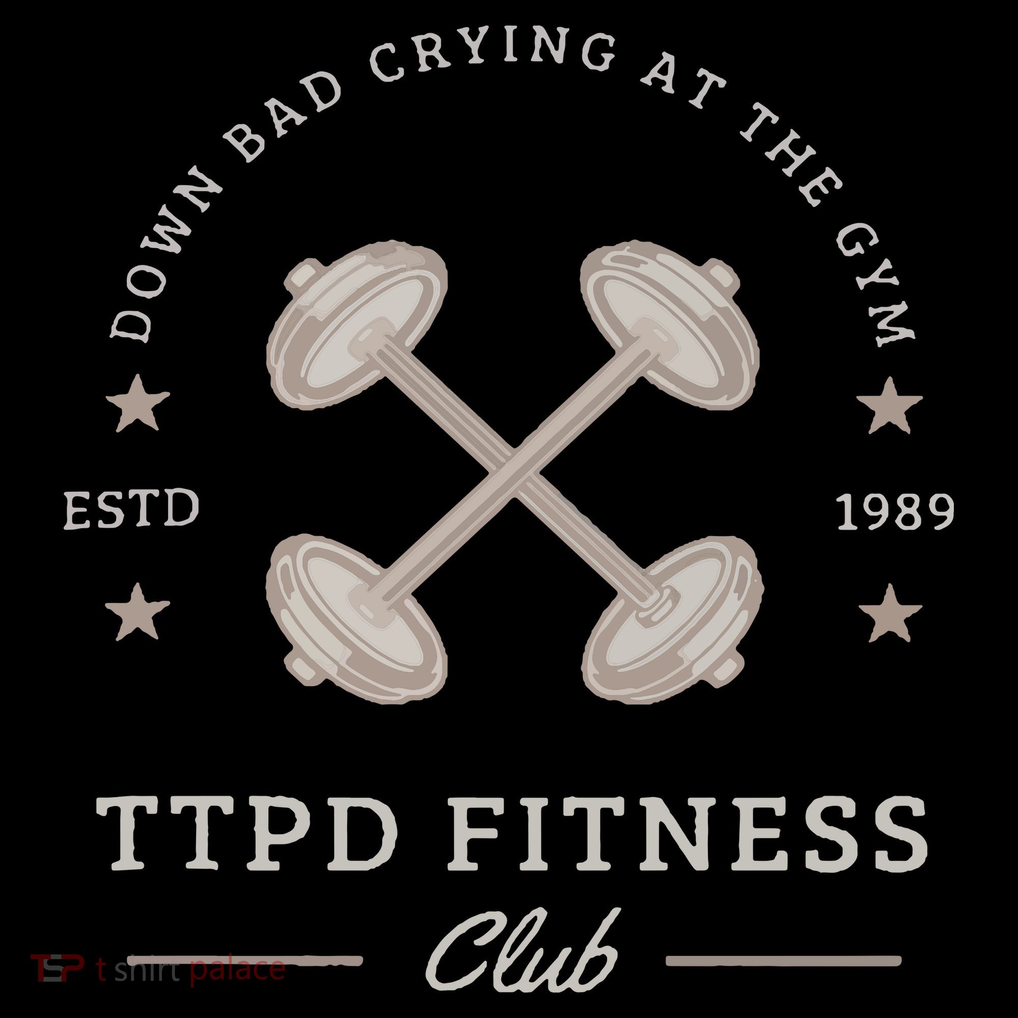 Down Bad Crying At The Gym Doggie Tank