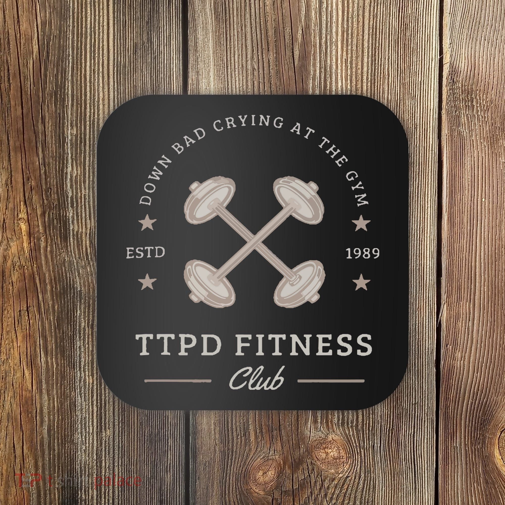 Down Bad Crying At The Gym Coaster