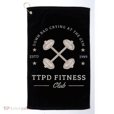 Down Bad Crying At The Gym Golf Towel