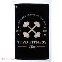 Down Bad Crying At The Gym Golf Towel thumb 0