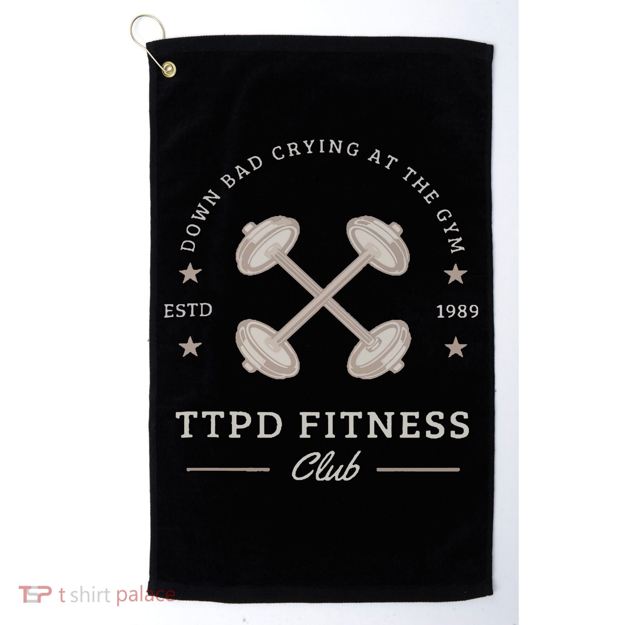 Down Bad Crying At The Gym Golf Towel