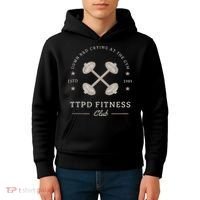 Down Bad Crying At The Gym Kids Hoodie thumb 4