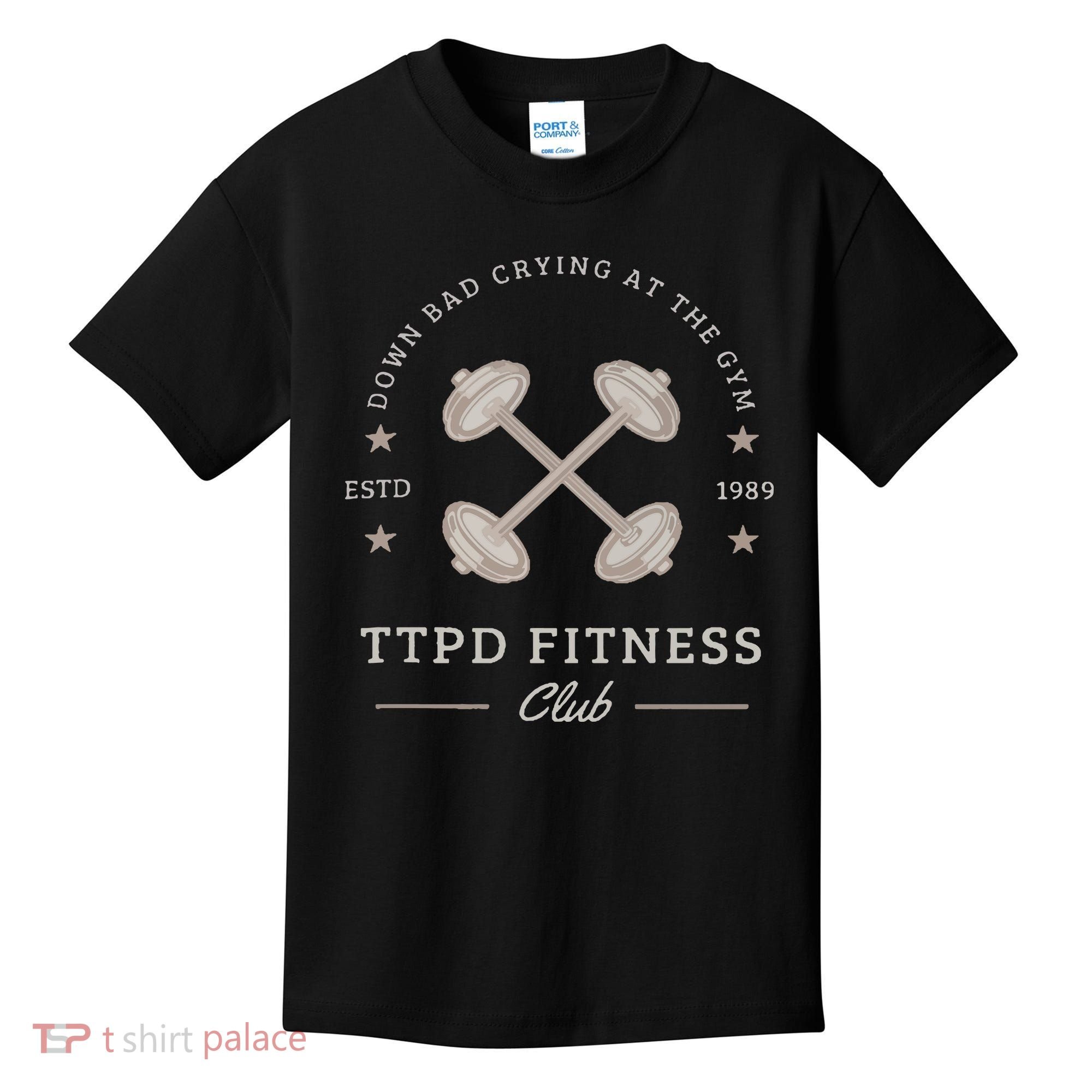 Down Bad Crying At The Gym Kids T-Shirt
