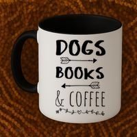 Dogs Books Coffee Gift Weekend Great Gift Animal Lover Tee Gift Coffee Mug thumb 2