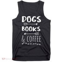 Dogs Books Coffee Gift Weekend Great Gift Animal Lover Tee Gift Tank Top thumb 0