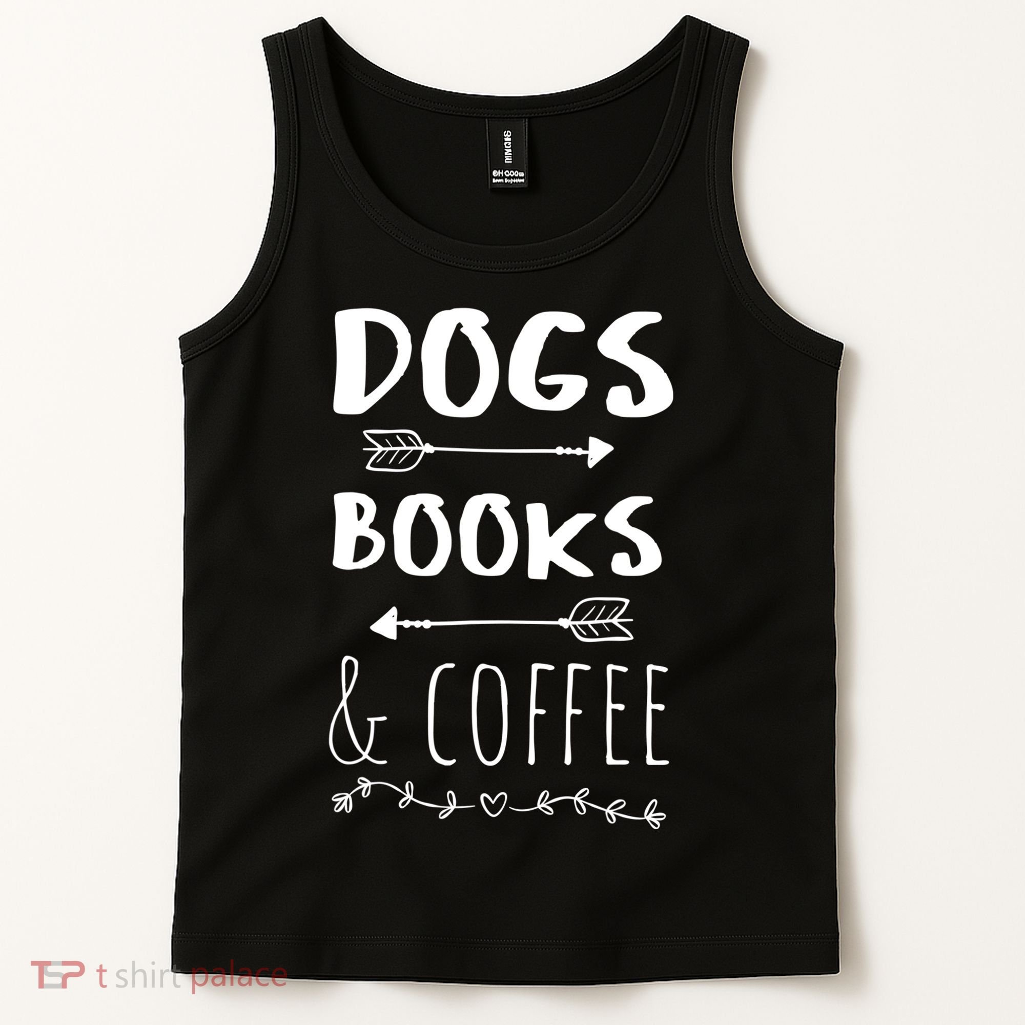 Dogs Books Coffee Gift Weekend Great Gift Animal Lover Tee Gift Tank Top