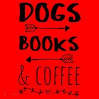 Dogs Books Coffee Gift Weekend Great Gift Animal Lover Tee Gift Santa Hat thumb 1