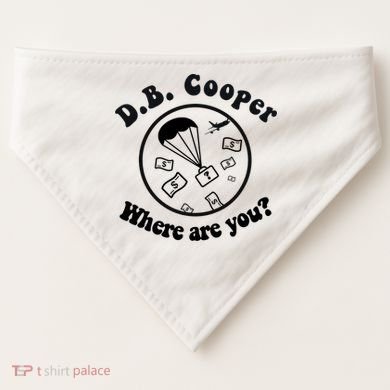 D B Cooper Where Are You Classic USA-Made Doggie Bandana