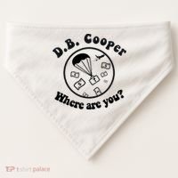 D B Cooper Where Are You Classic USA-Made Doggie Bandana thumb 0