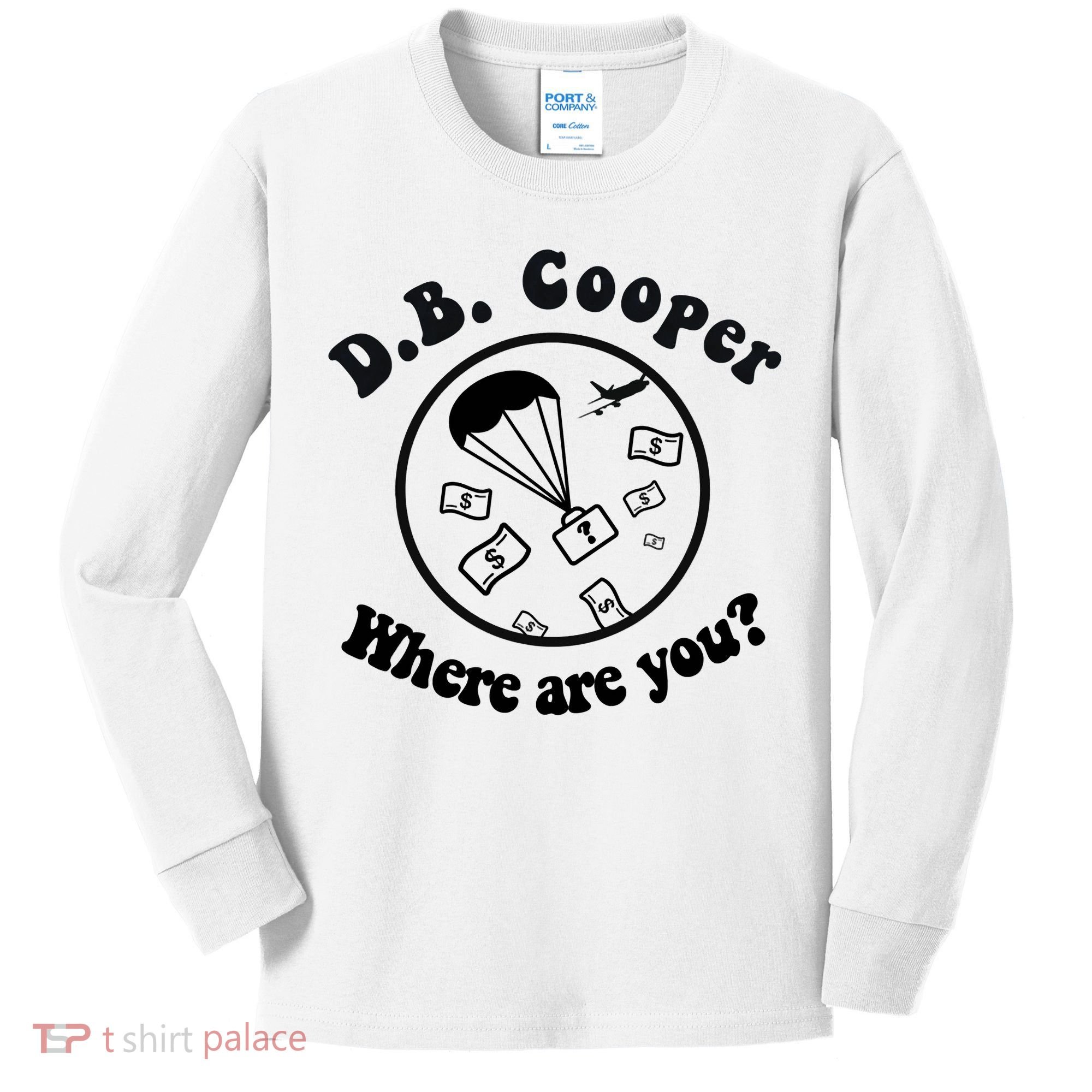 D B Cooper Where Are You Classic Kids Long Sleeve Shirt