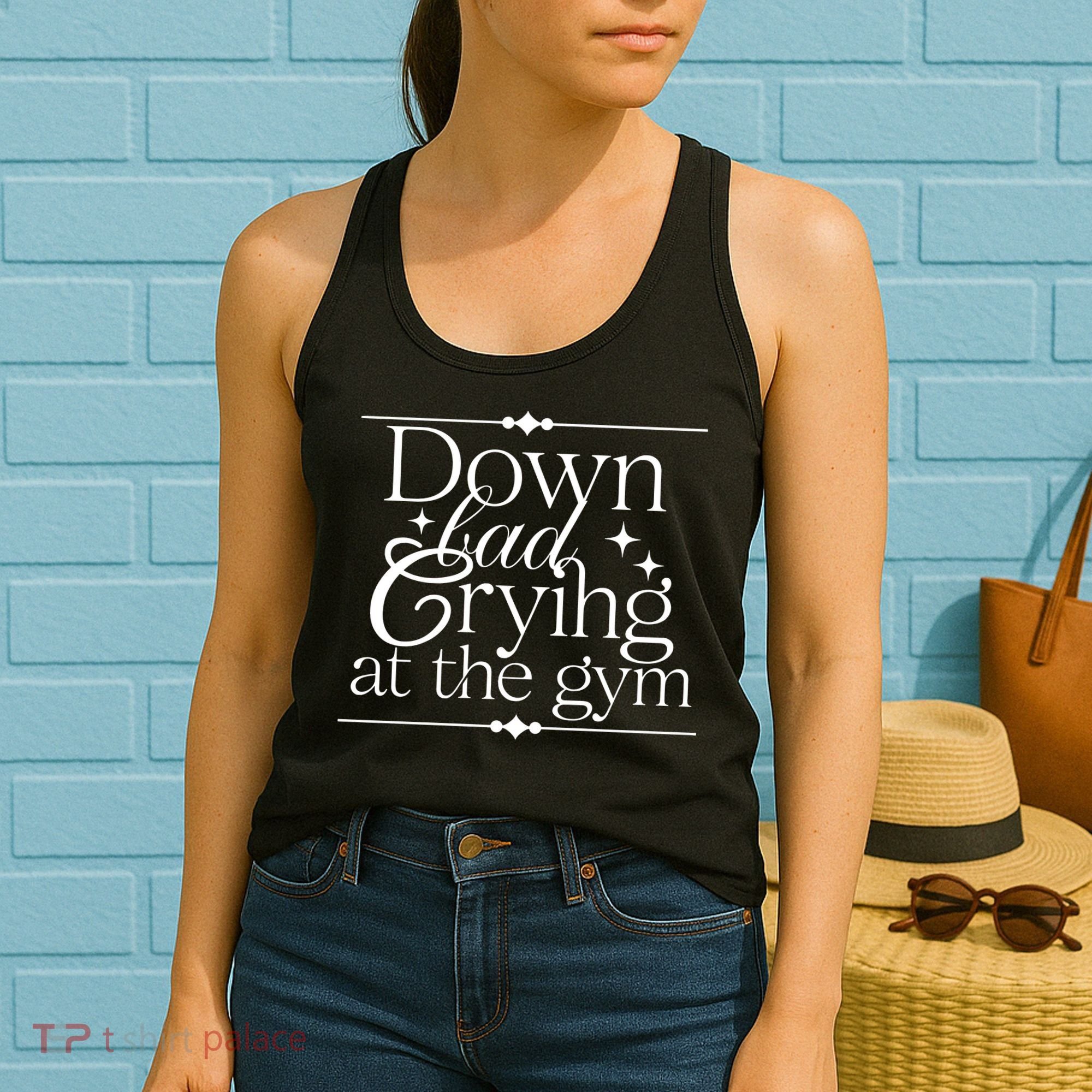 Down Bad Crying At The Gym Women's Tank Top