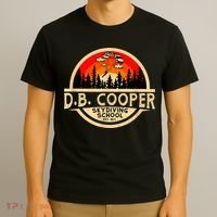 D. B. Cooper Robber Thief Parachute Skydiving School Est 1971 Retro Vintage T-Shirt thumb 3