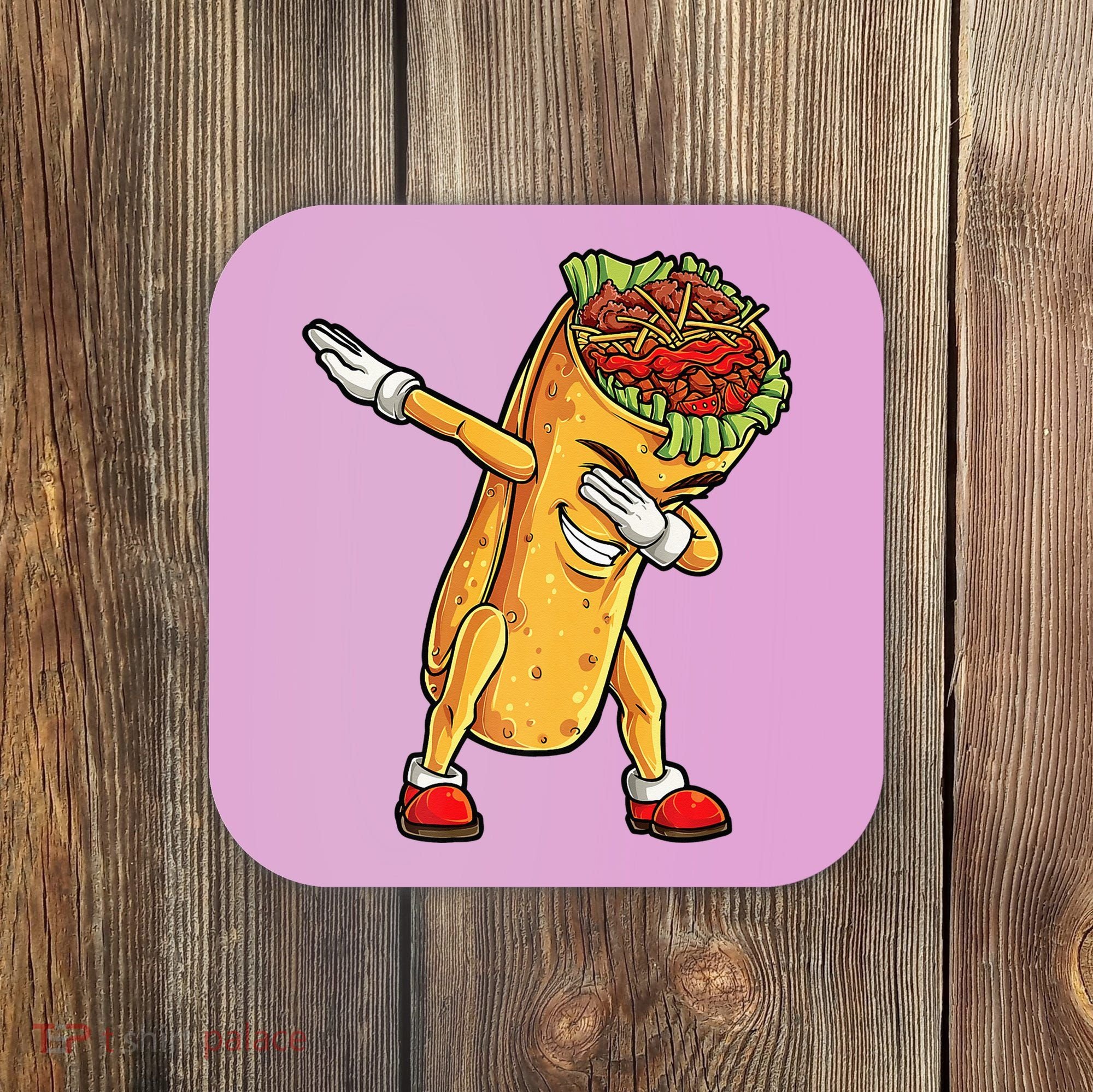 Dabbing Burrito Cinco de Mayo Coaster