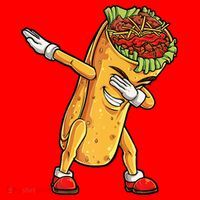 Dabbing Burrito Cinco de Mayo Santa Hat thumb 1