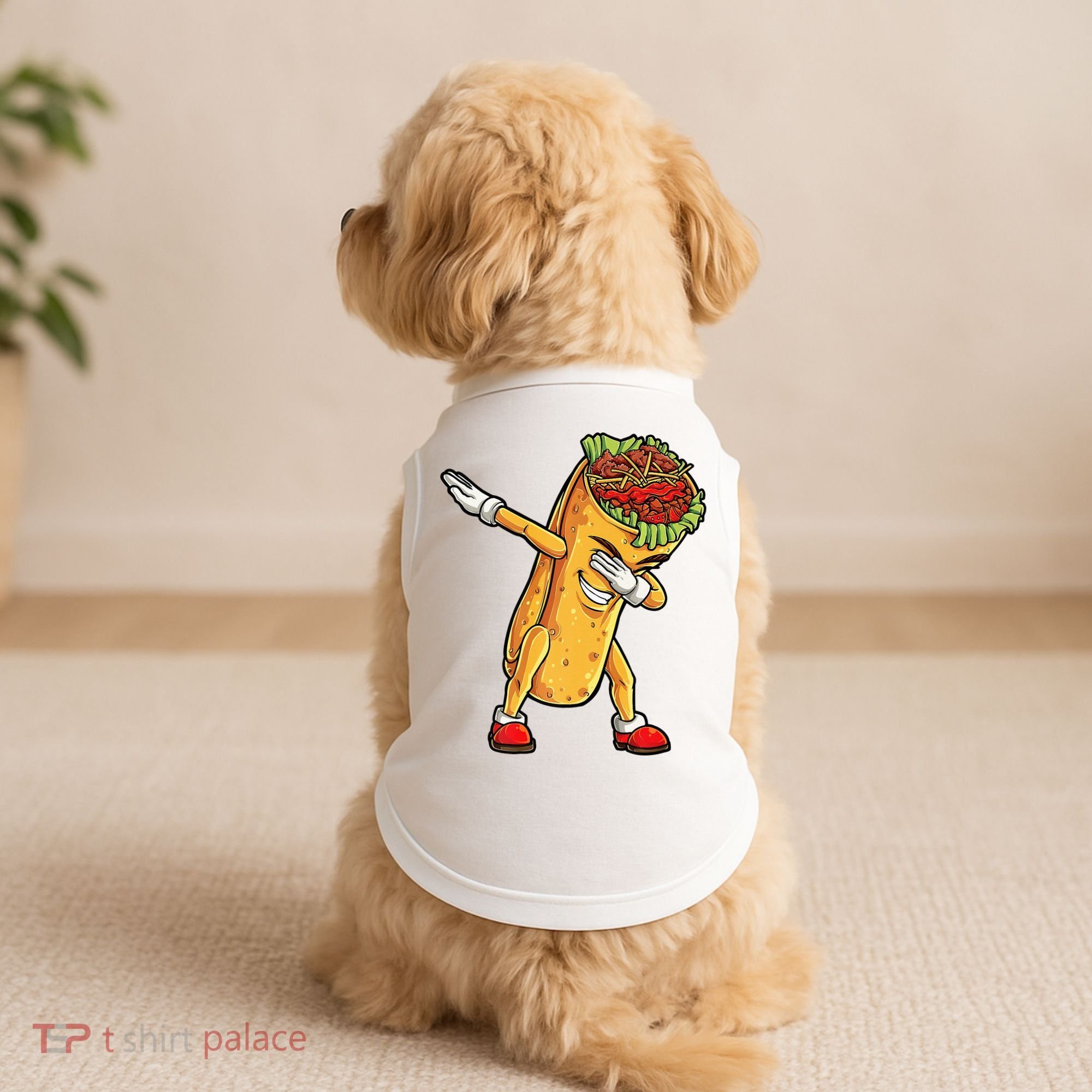 Dabbing Burrito Cinco de Mayo Doggie Tank