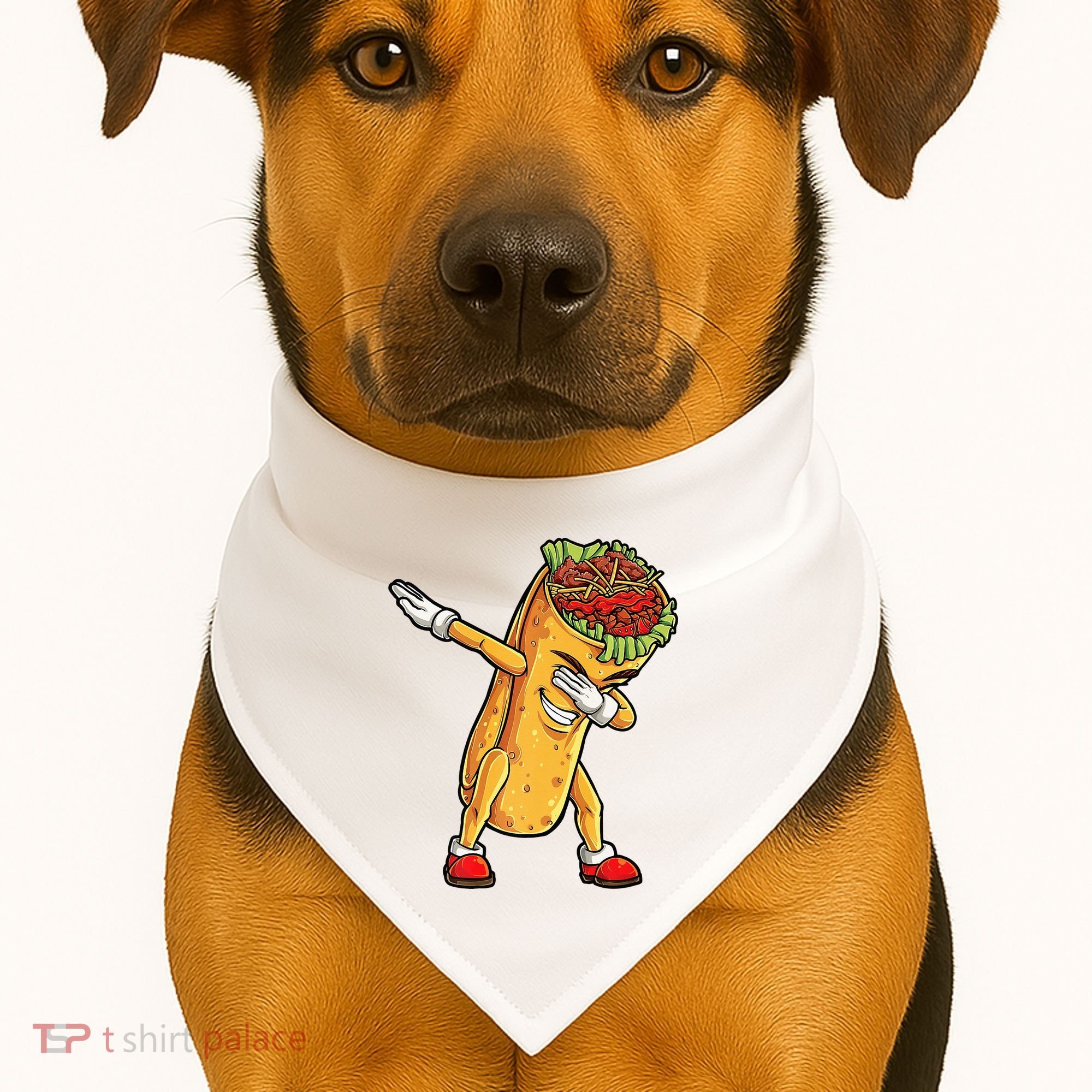 Dabbing Burrito Cinco de Mayo USA-Made Doggie Bandana