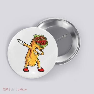Dabbing Burrito Cinco de Mayo Button
