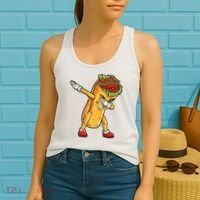 Dabbing Burrito Cinco de Mayo Women's Tank Top thumb 2