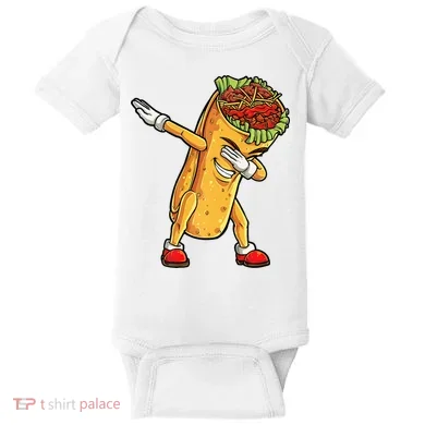 Dabbing Burrito Cinco de Mayo Baby Bodysuit