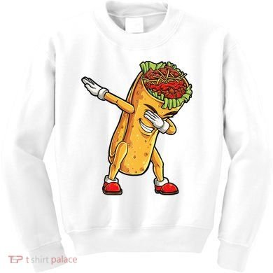 Dabbing Burrito Cinco de Mayo Kids Sweatshirt