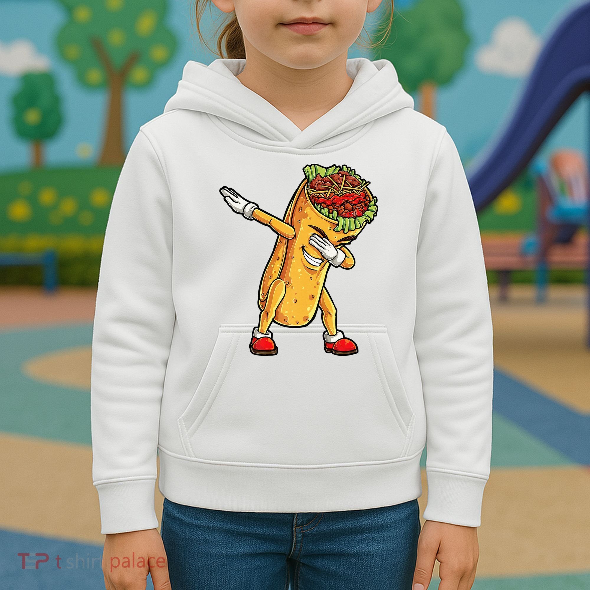 Dabbing Burrito Cinco de Mayo Kids Hoodie