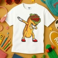Dabbing Burrito Cinco de Mayo Kids T-Shirt thumb 3