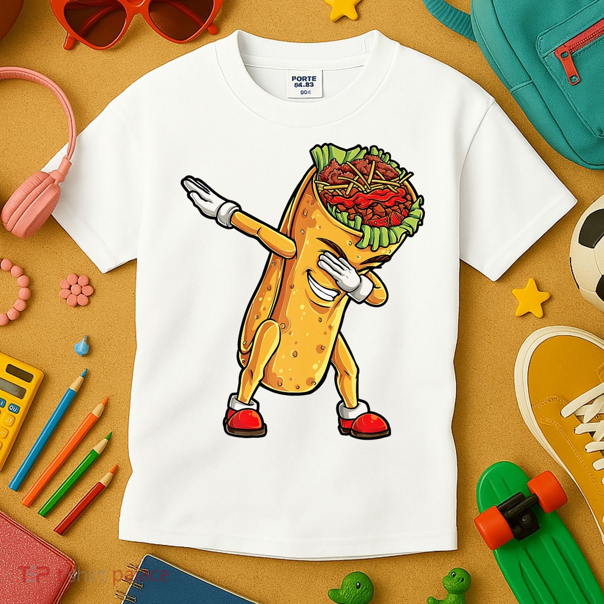 Dabbing Burrito Cinco de Mayo Kids T-Shirt