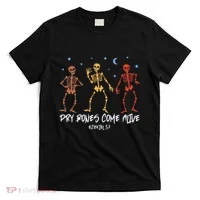Dry Bones Come Alive Funny Skeleton Dancing T-Shirt thumb 0