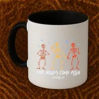 Dry Bones Come Alive Funny Skeleton Dancing Coffee Mug thumb 2