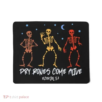 Dry Bones Come Alive Funny Skeleton Dancing Mousepad