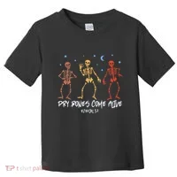 Dry Bones Come Alive Funny Skeleton Dancing Toddler T-Shirt thumb 0