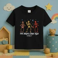 Dry Bones Come Alive Funny Skeleton Dancing Toddler T-Shirt thumb 3