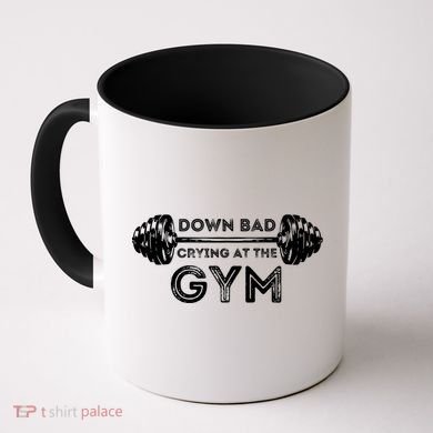 Down Bad Crying At The Gym Workout Gift Coffee Mug