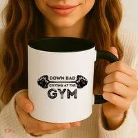 Down Bad Crying At The Gym Workout Gift Coffee Mug thumb 3