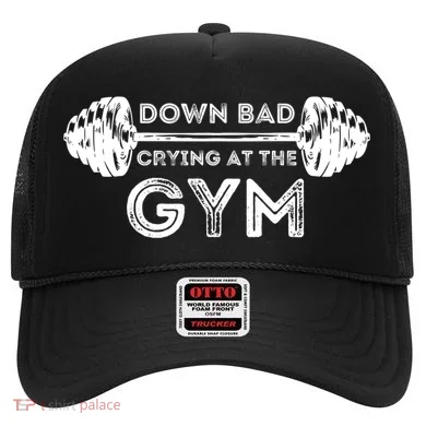 Down Bad Crying At The Gym Workout Gift Hat