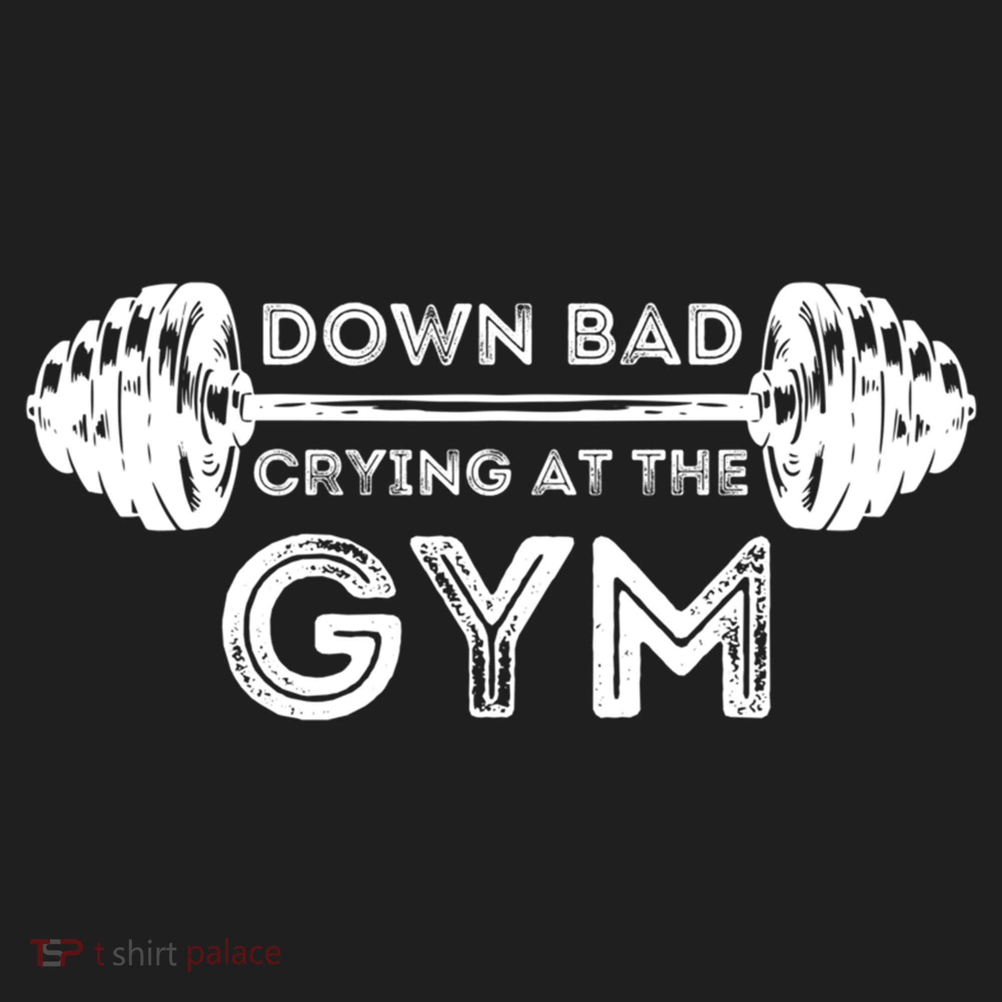 Down Bad Crying At The Gym Workout Gift Golf Towel