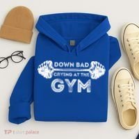 Down Bad Crying At The Gym Workout Gift Hoodie thumb 4