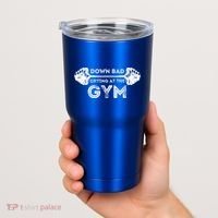 Down Bad Crying At The Gym Workout Gift Tumbler thumb 2