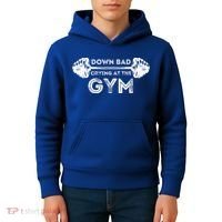 Down Bad Crying At The Gym Workout Gift Kids Hoodie thumb 4