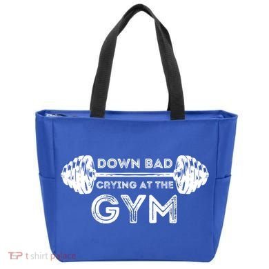 Down Bad Crying At The Gym Workout Gift Tote Bag
