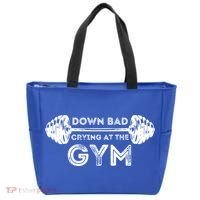 Down Bad Crying At The Gym Workout Gift Tote Bag thumb 0