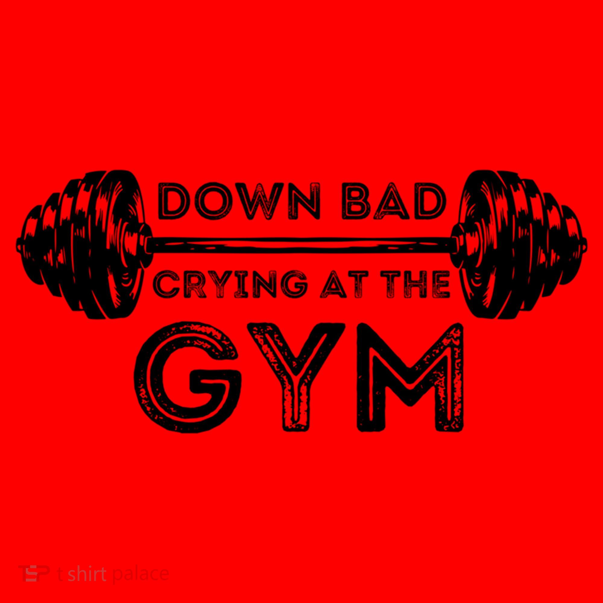 Down Bad Crying At The Gym Workout Gift Santa Hat