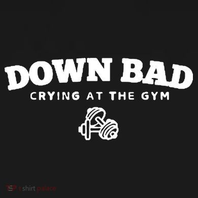 Down Bad Crying At The Gym Doggie Tank