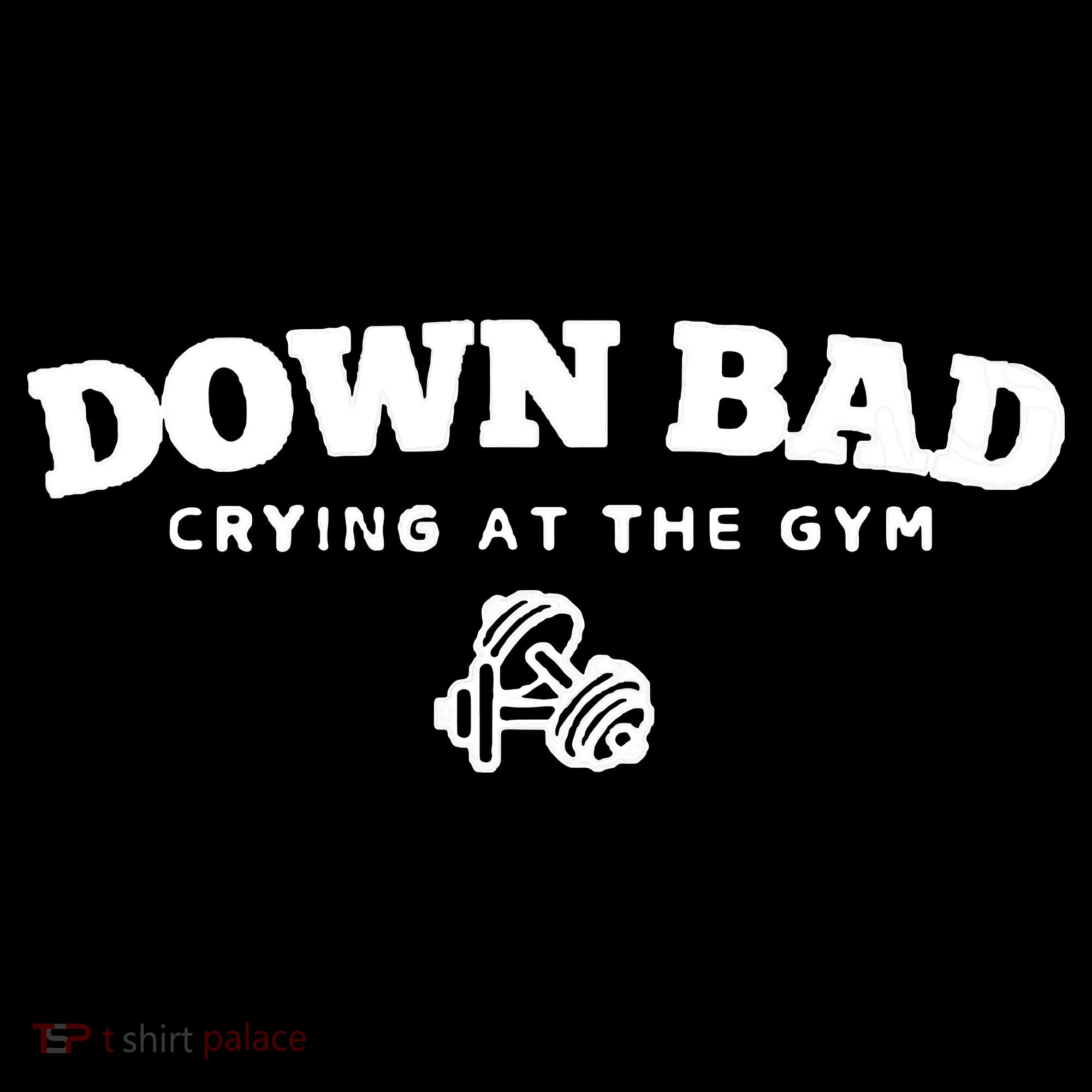 Down Bad Crying At The Gym USA-Made Doggie Bandana