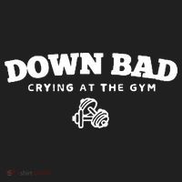 Down Bad Crying At The Gym Crop Fleece Hoodie thumb 2