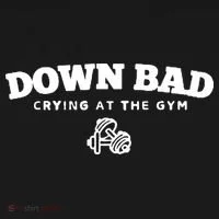 Down Bad Crying At The Gym Women's Long Sleeve Shirt thumb 2