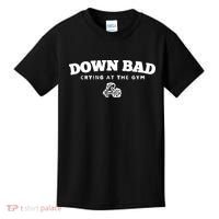 Down Bad Crying At The Gym Kids T-Shirt thumb 0