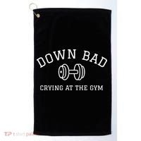 Down Bad Crying At The Gym Ttpd Golf Towel thumb 0