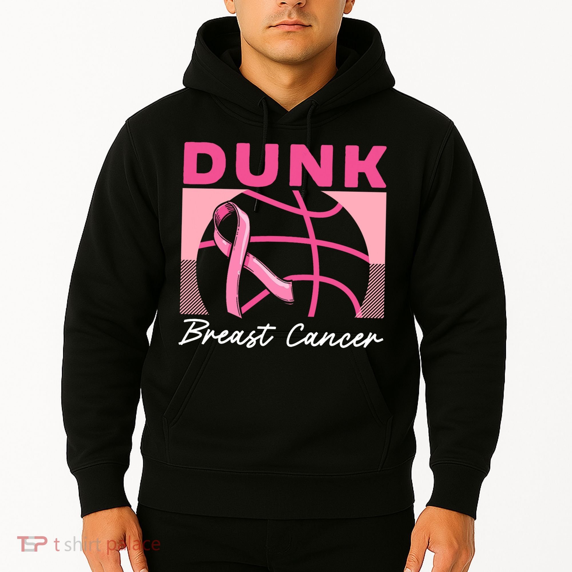 Dunk Breast Cancer Basketball Player Breast Cancer Awareness Hoodie